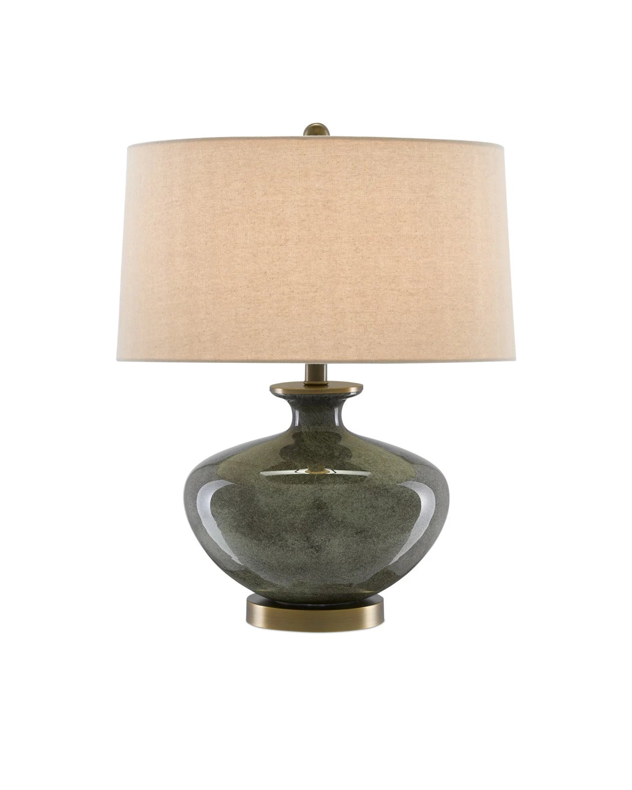Moss and Dark Grey Table Lamp