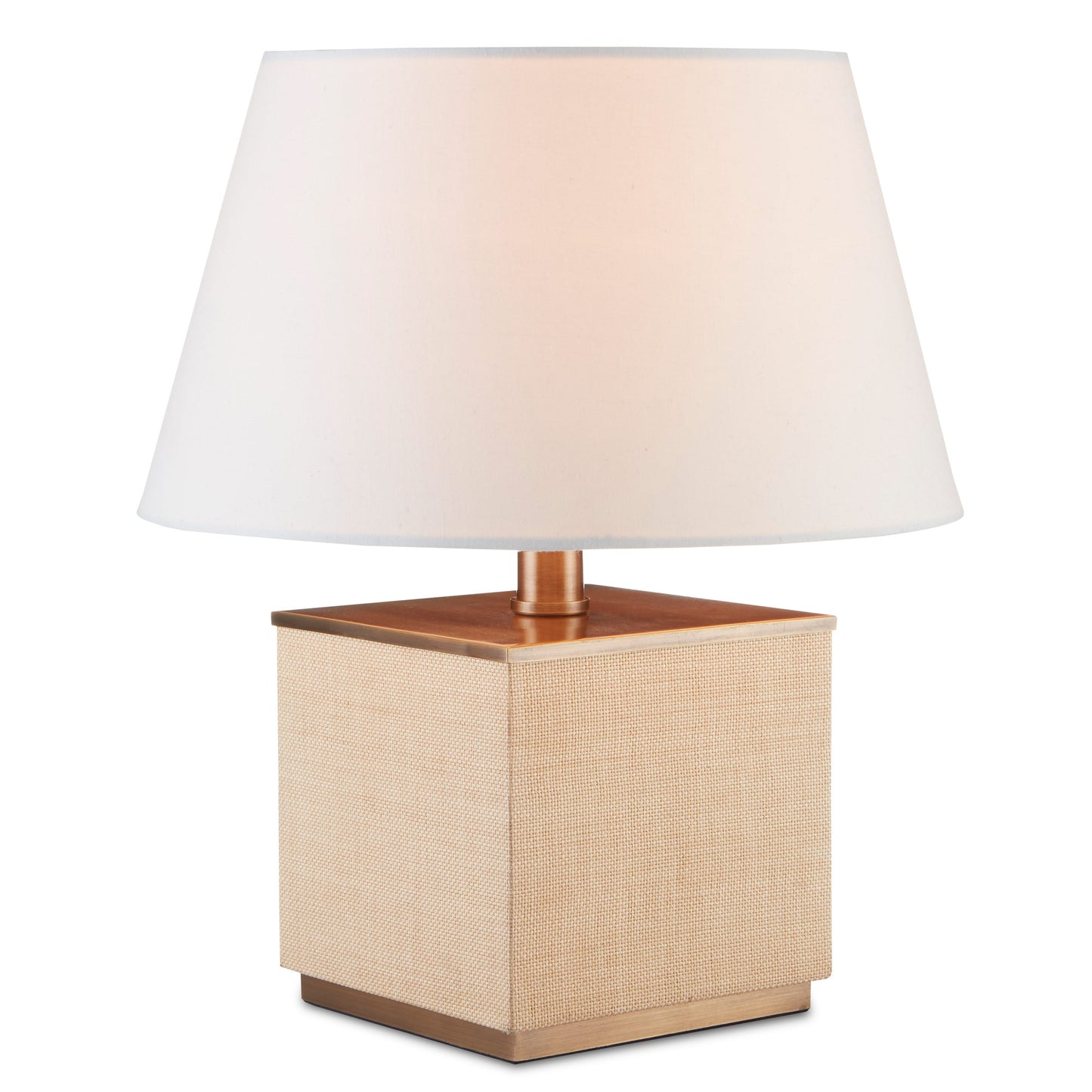 Raffia-Wrapped Mini Lamp