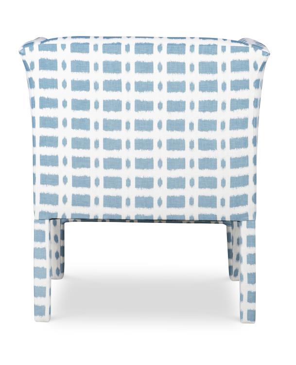 Blue and White Box Chair