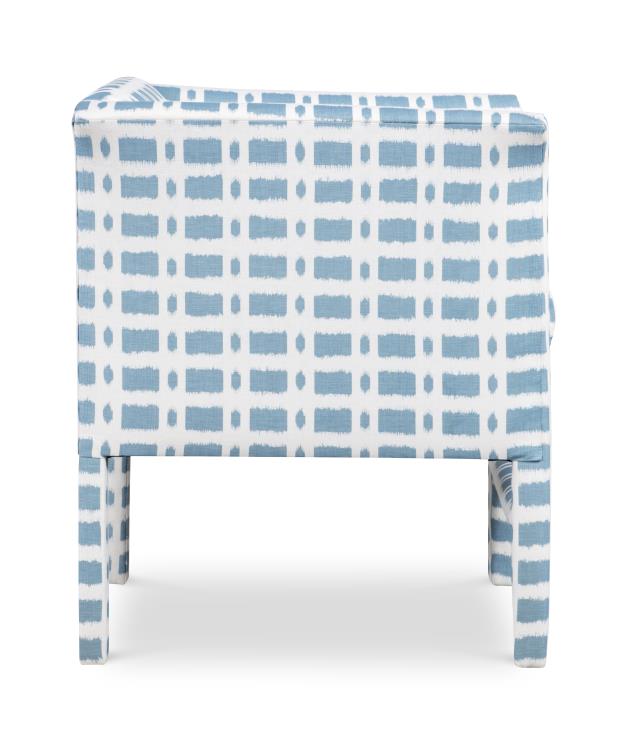 Blue and White Box Chair