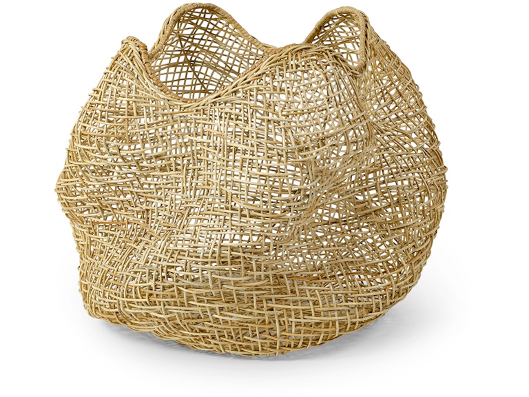 Open Weave Rattan Basket
