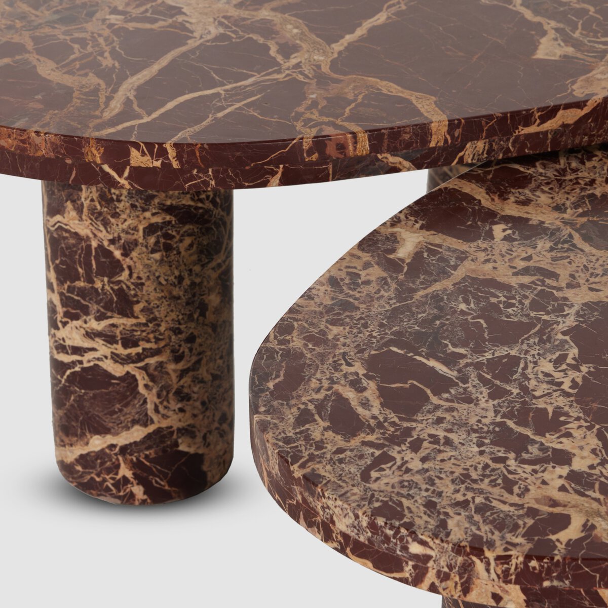 Merlot Marble Nesting Tables