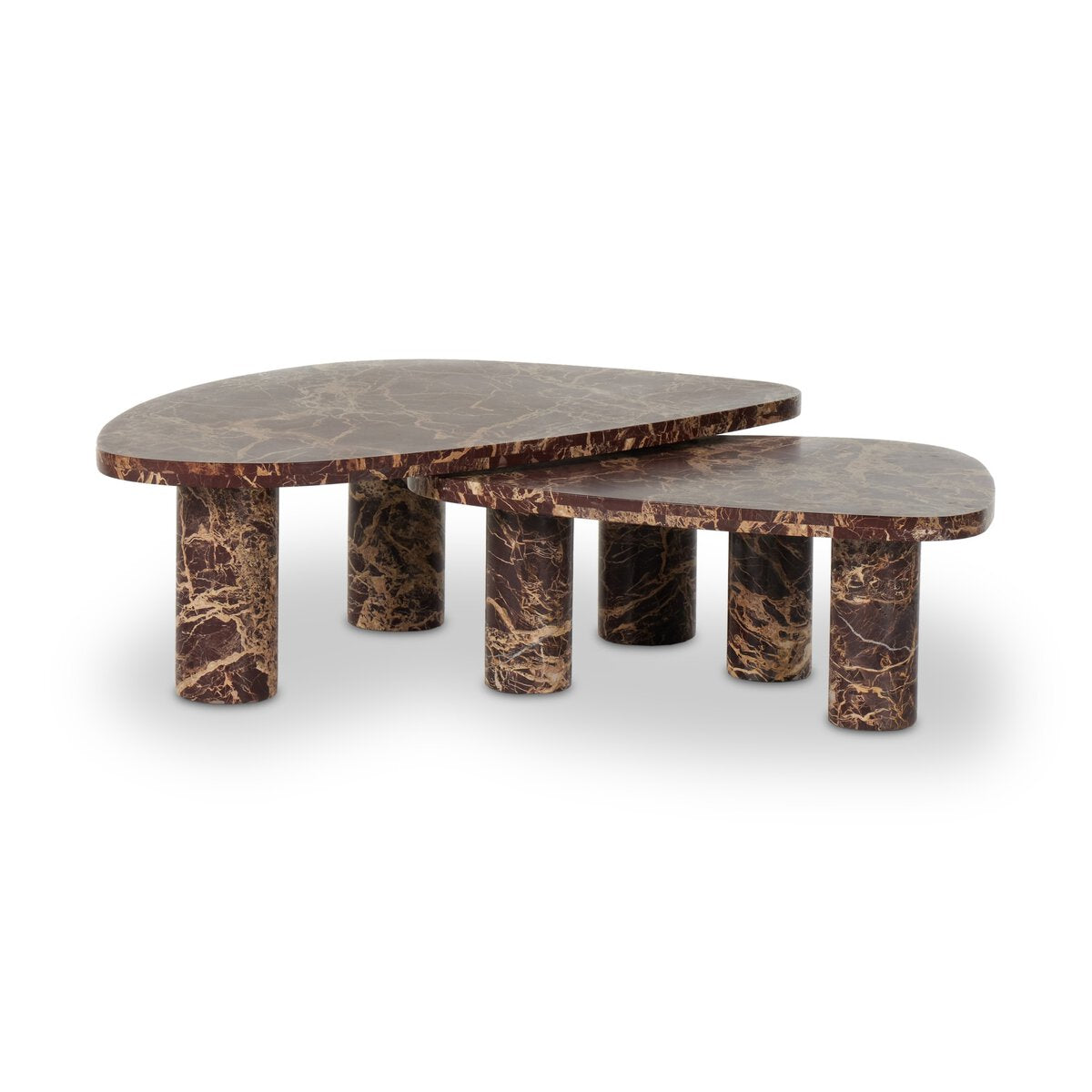 Merlot Marble Nesting Tables