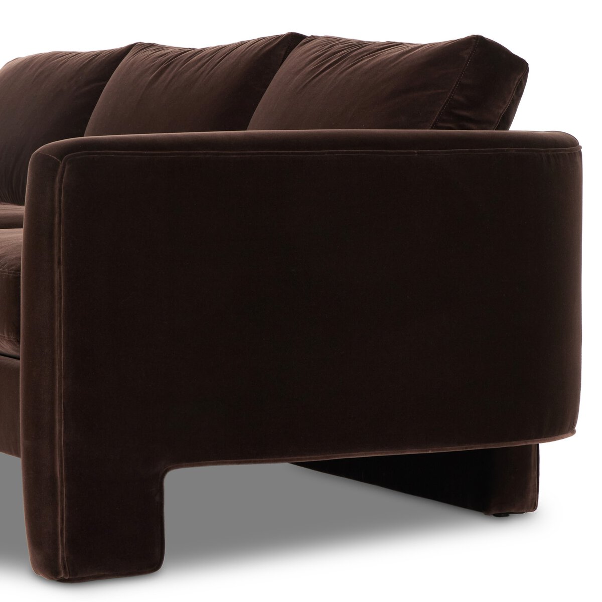 Cocoa Velvet Sofa