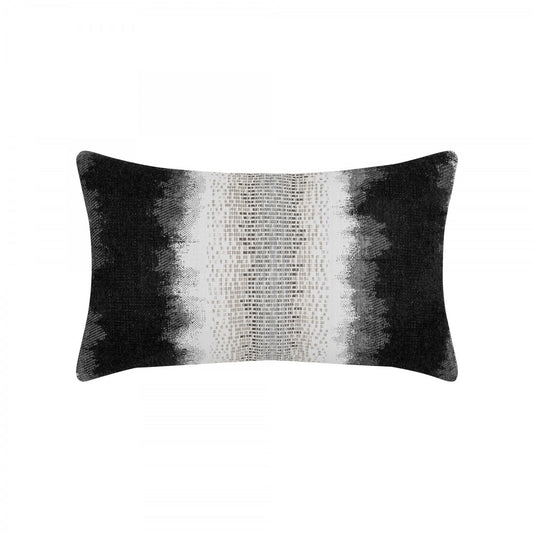 Outdoor Charcoal and White Pillow