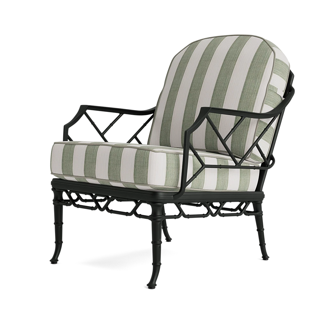 Bamboo Patterned Outdoor Lounge Chair