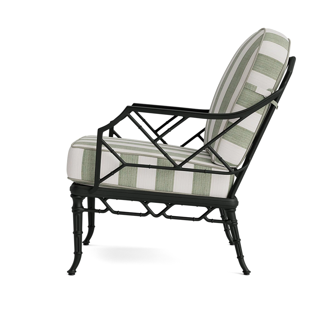 Bamboo Patterned Outdoor Lounge Chair