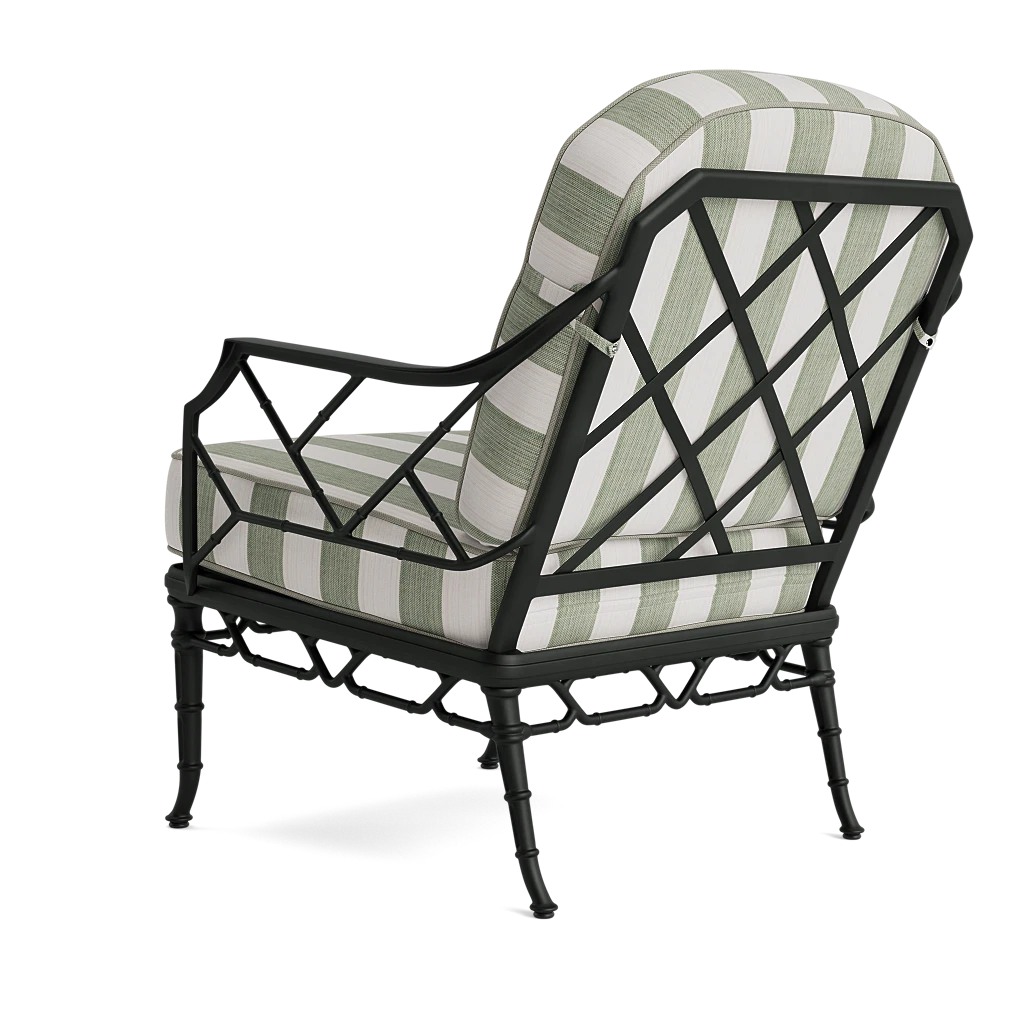 Bamboo Patterned Outdoor Lounge Chair