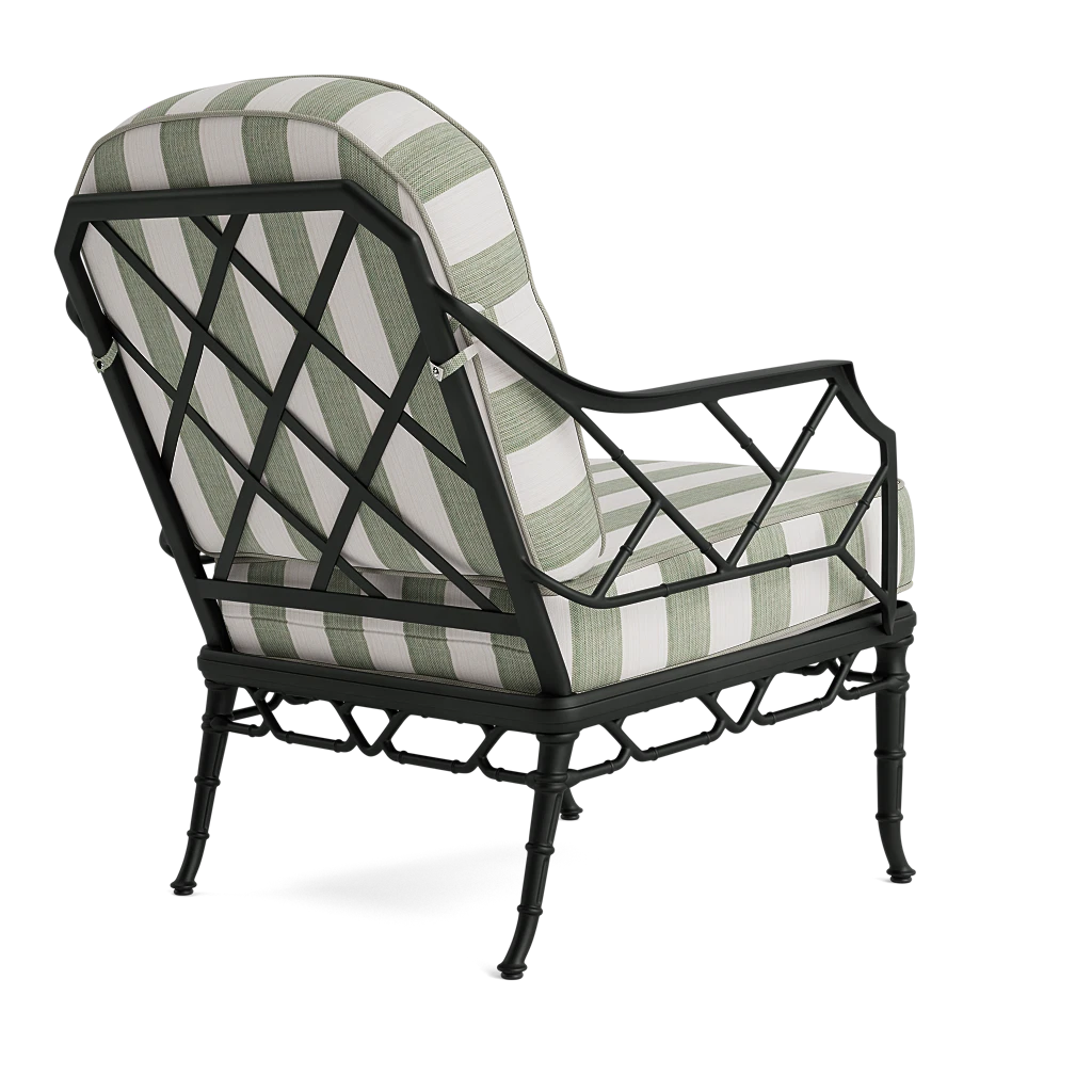 Bamboo Patterned Outdoor Lounge Chair