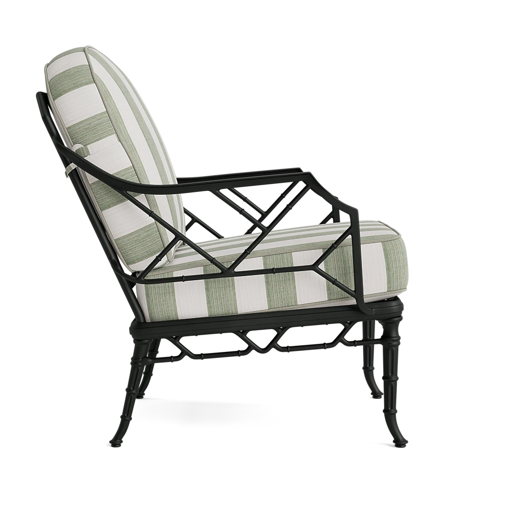 Bamboo Patterned Outdoor Lounge Chair