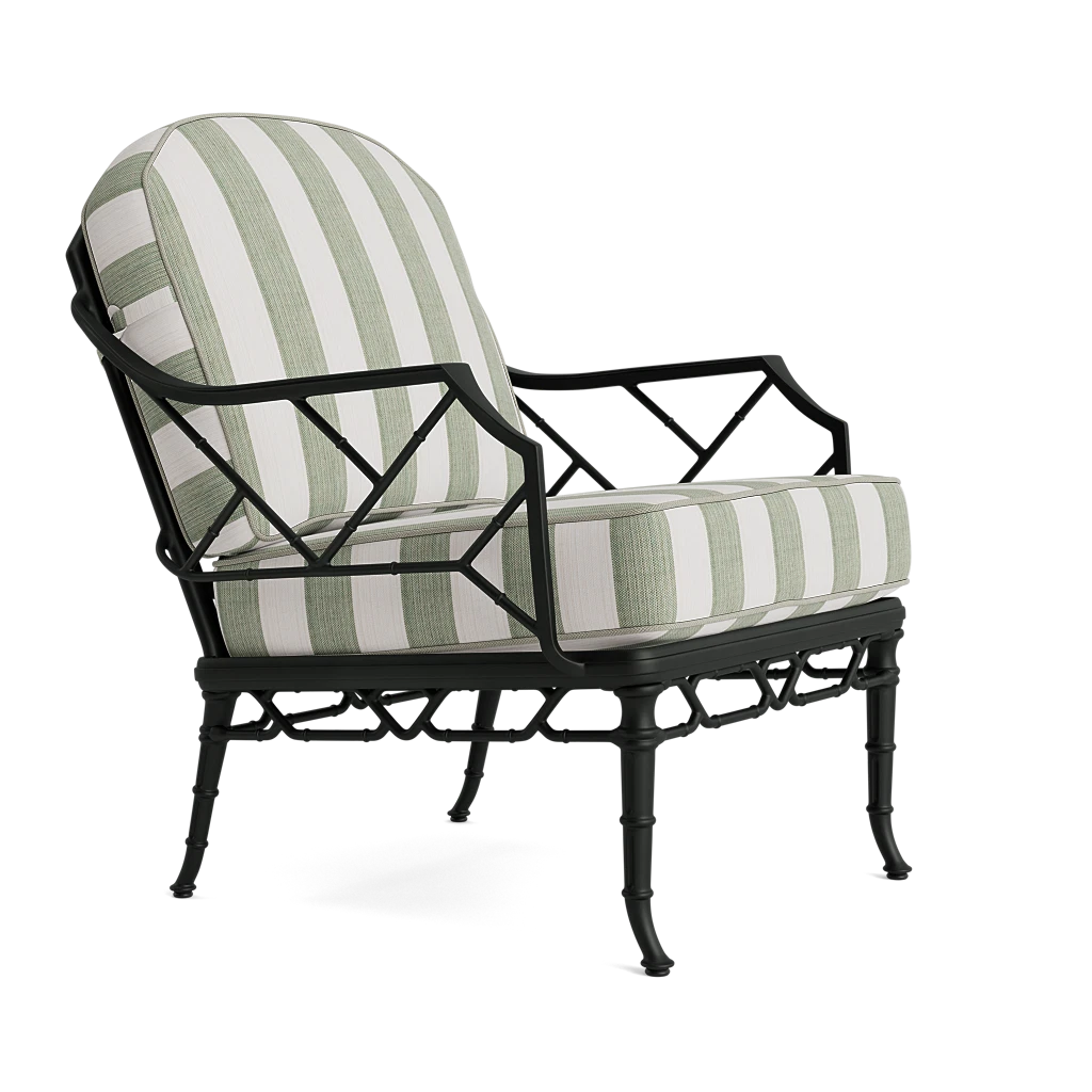 Bamboo Patterned Outdoor Lounge Chair