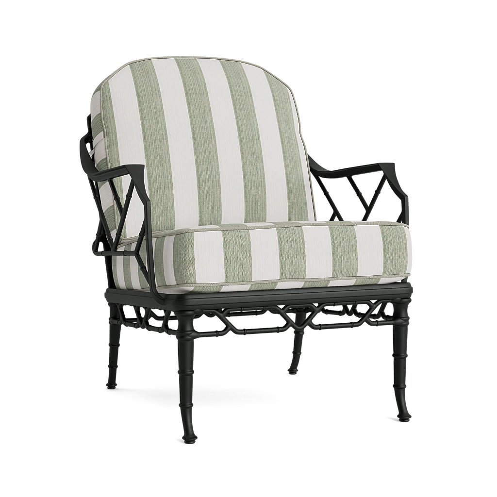 Bamboo Patterned Outdoor Lounge Chair