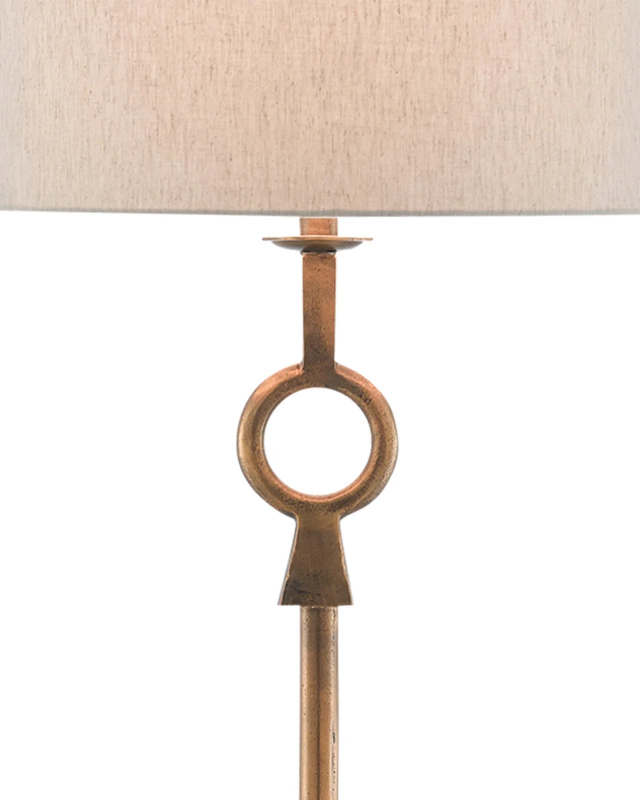 Antique Brass Circlet Floor Lamp