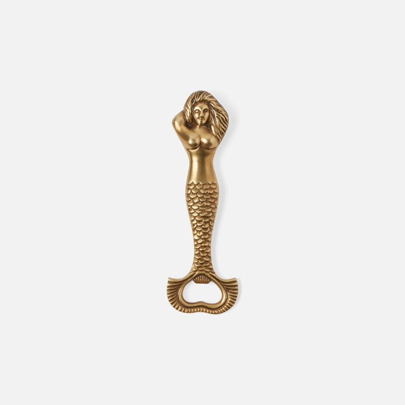 Antique Brass Mermaid Bottle Opener