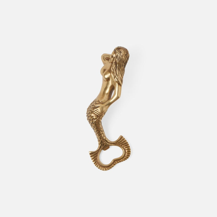 Antique Brass Mermaid Bottle Opener