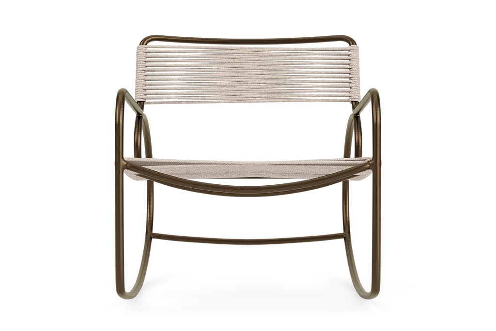 Reproduction Walter Lamb Aluminum Outdoor Rocking Chair