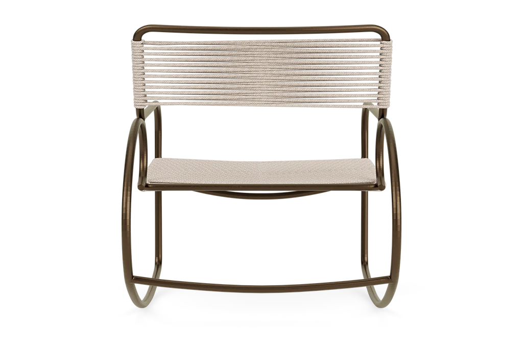 Reproduction Walter Lamb Aluminum Outdoor Rocking Chair