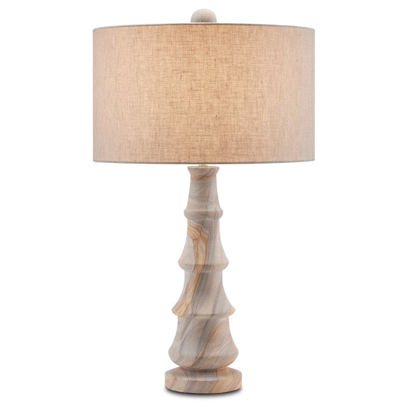 Rainbow Sandstorm Lamp + Natural Linen Shade