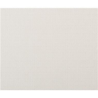 Round Cocktail Ottoman in White with Blonde Cerused Runners