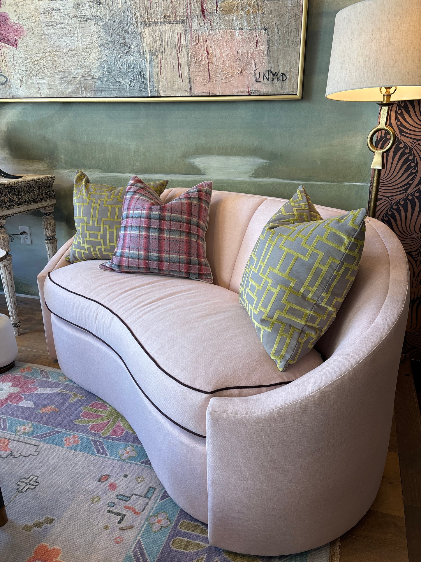 Pink Palace Curved Sofa
