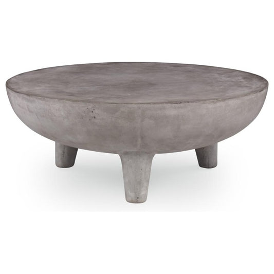 Molcajete-Inspiered Concrete Cocktail Table