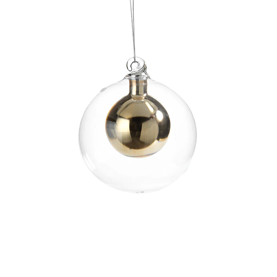 Glass and Gold Ornament