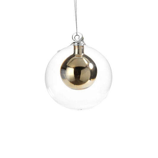 Glass and Gold Ornament