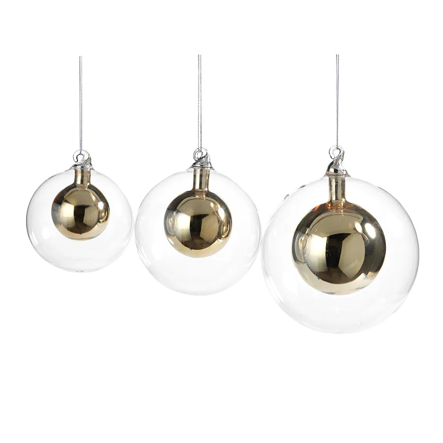 Glass and Gold Ornament