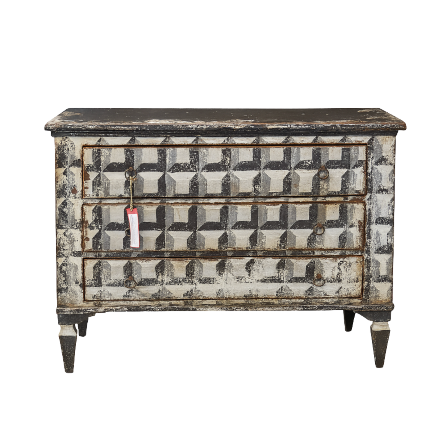 Black and White Commode
