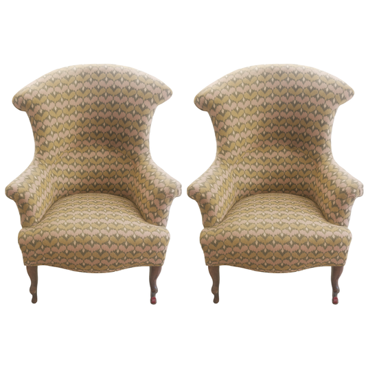 Pair of 1920's English Upholstered Chairs