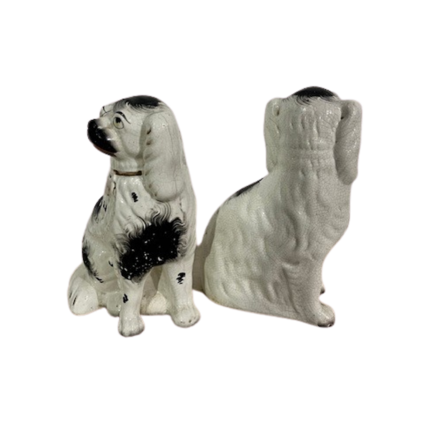 Staffordshire Dogs from England, Pair, 1880's