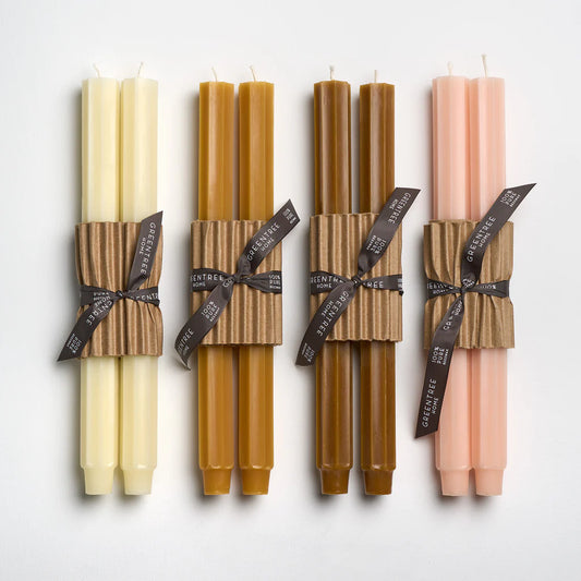 Pair of Fluted Church Tapered Candles