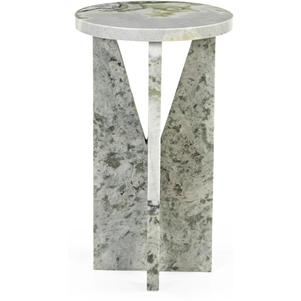 Structural Green Marble Side Table