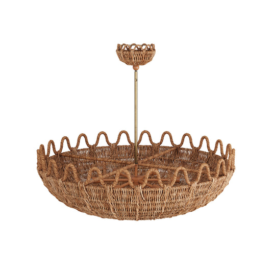 Lampakanay Rope and Brass Chandelier