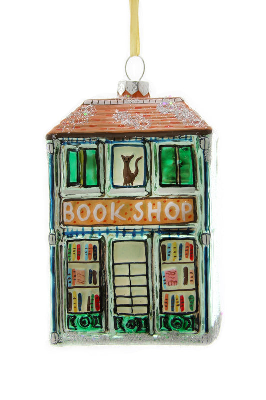 Glass Book Shop Ornament
