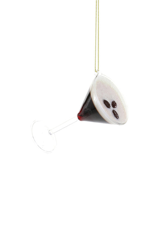 Glass Espresso Martini Ornament