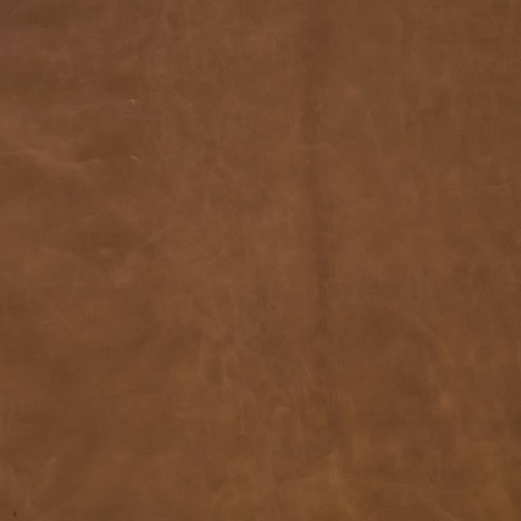 Sinuous Exposed Wood Chair in Honey Leather