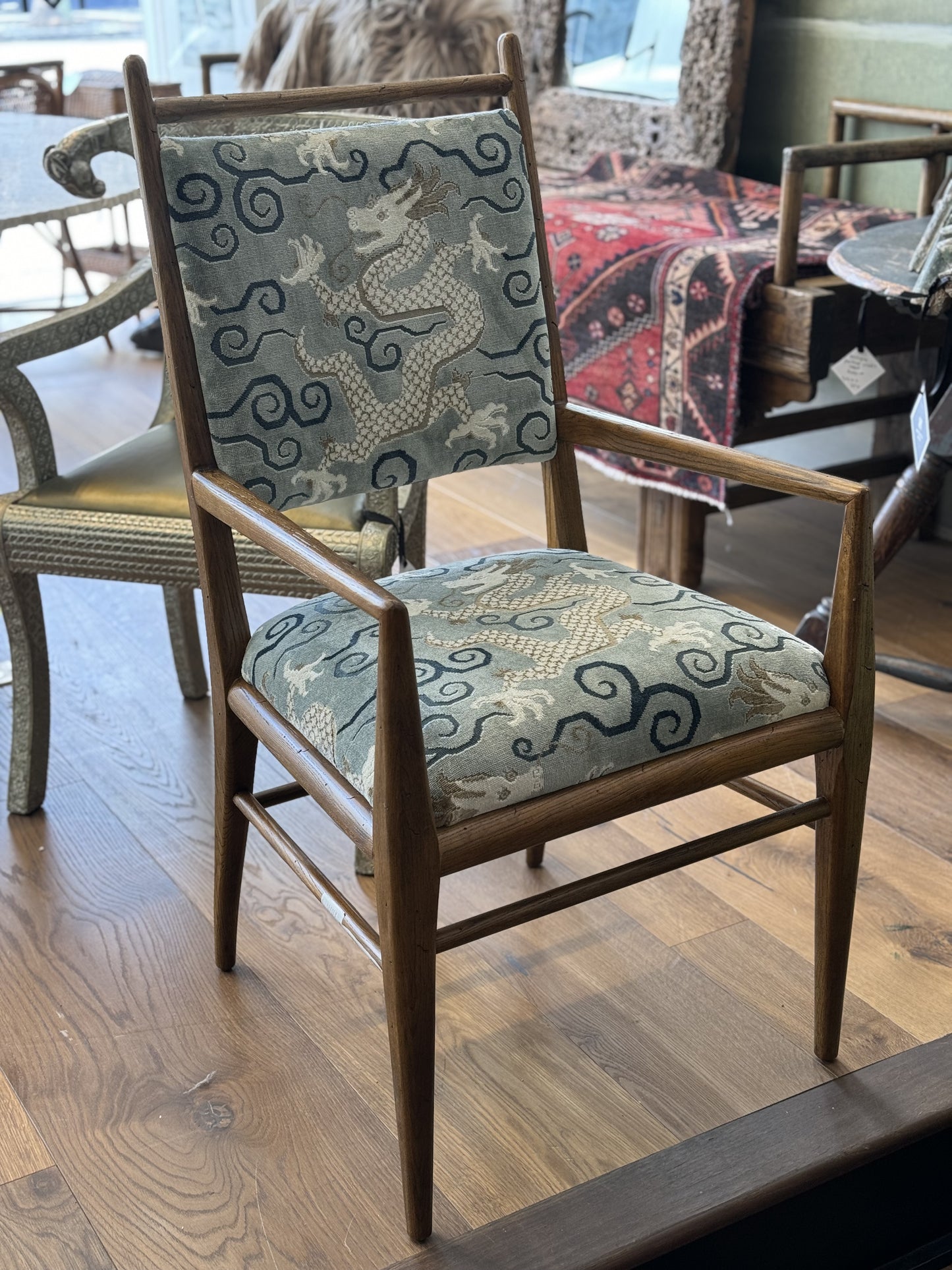 Side Chair in Schumacher Bixi Velvet