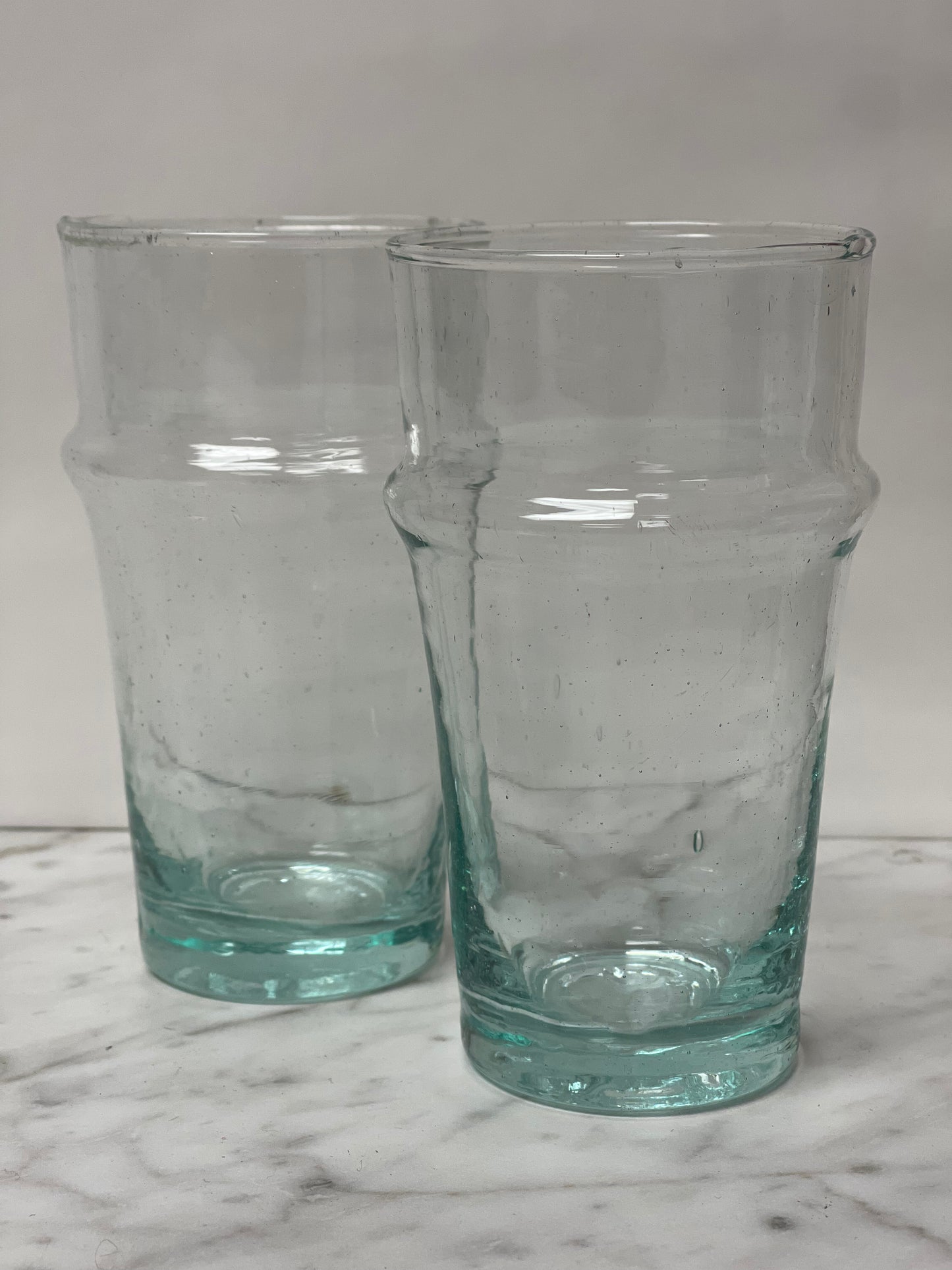 Light Green Glass, Set of 2