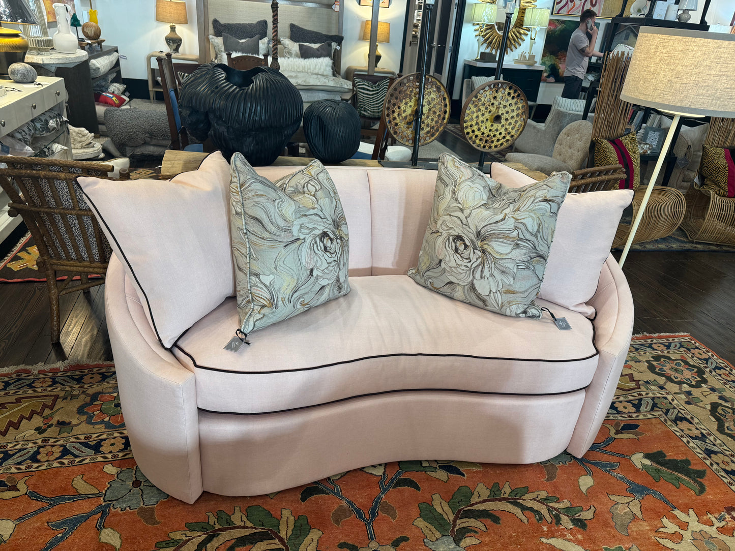 Pink Palace Curved Sofa
