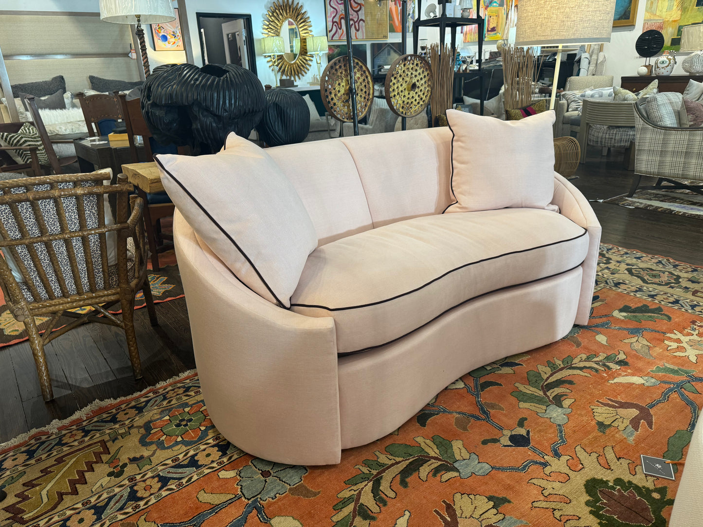 Pink Palace Curved Sofa