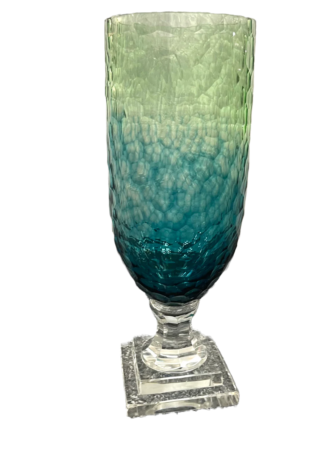 Aqua Ombre Honeycomb Hurricane