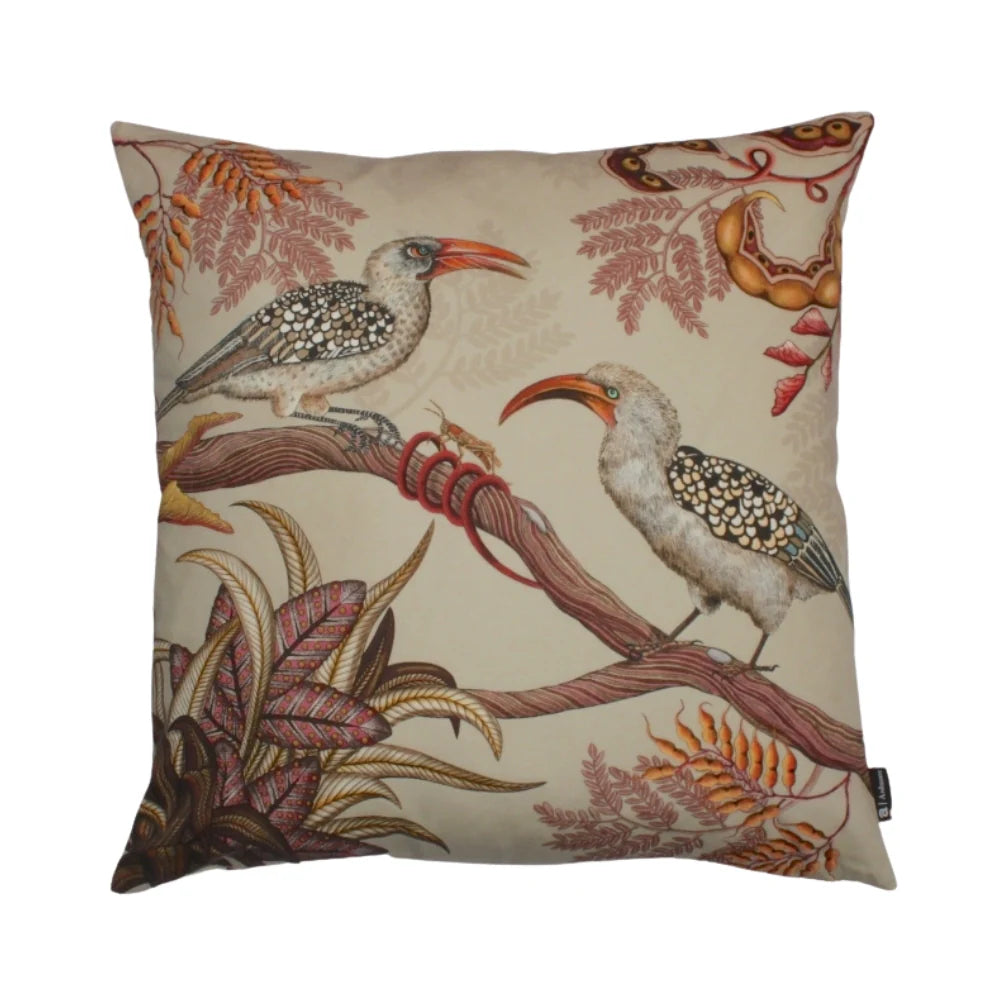 Velvet Pillow in Hornbill Garden