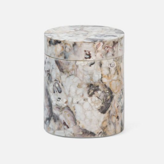 Laminated Oyster Shell Canister