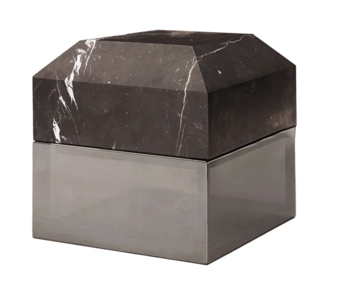 Smokey Crystal + Black Marble Box