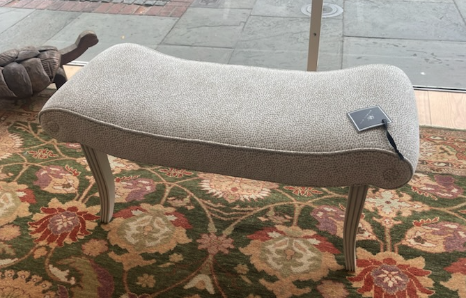 Calla Bench in Neutral Dot + Chalk Finish