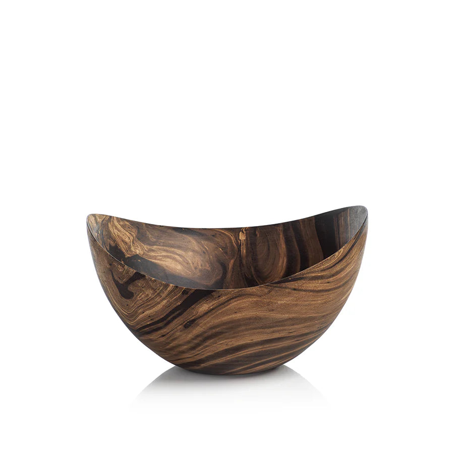 Marbleized Mango Wood Bowl