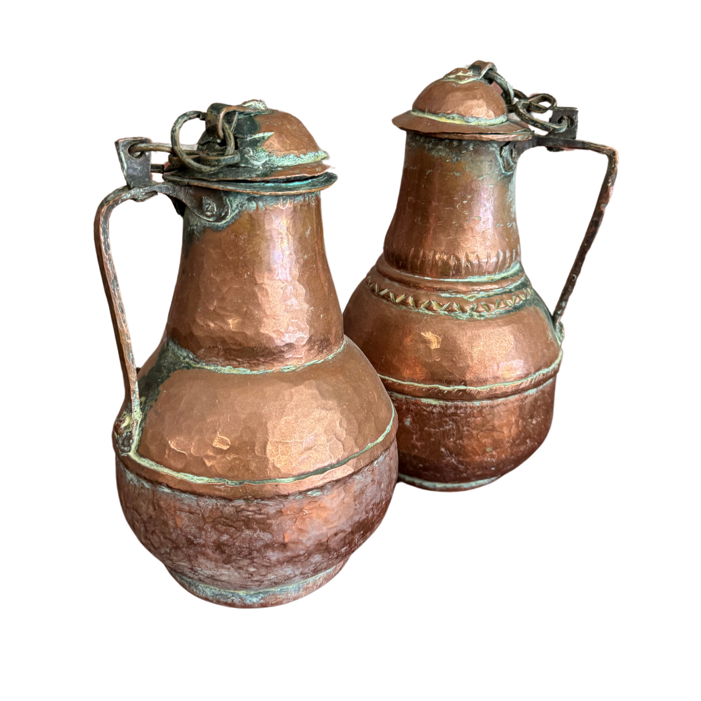 c1700's Wine Pitchers Copper