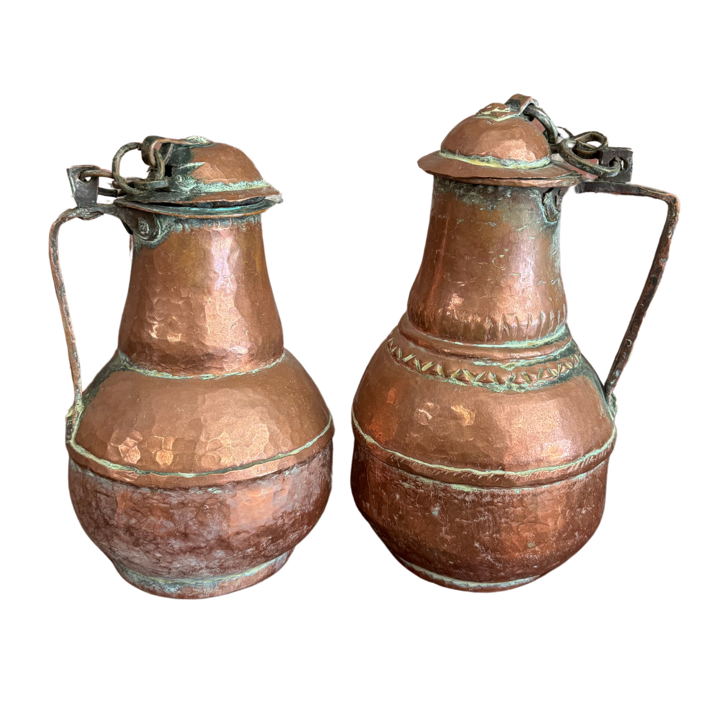 c1700's Wine Pitchers Copper