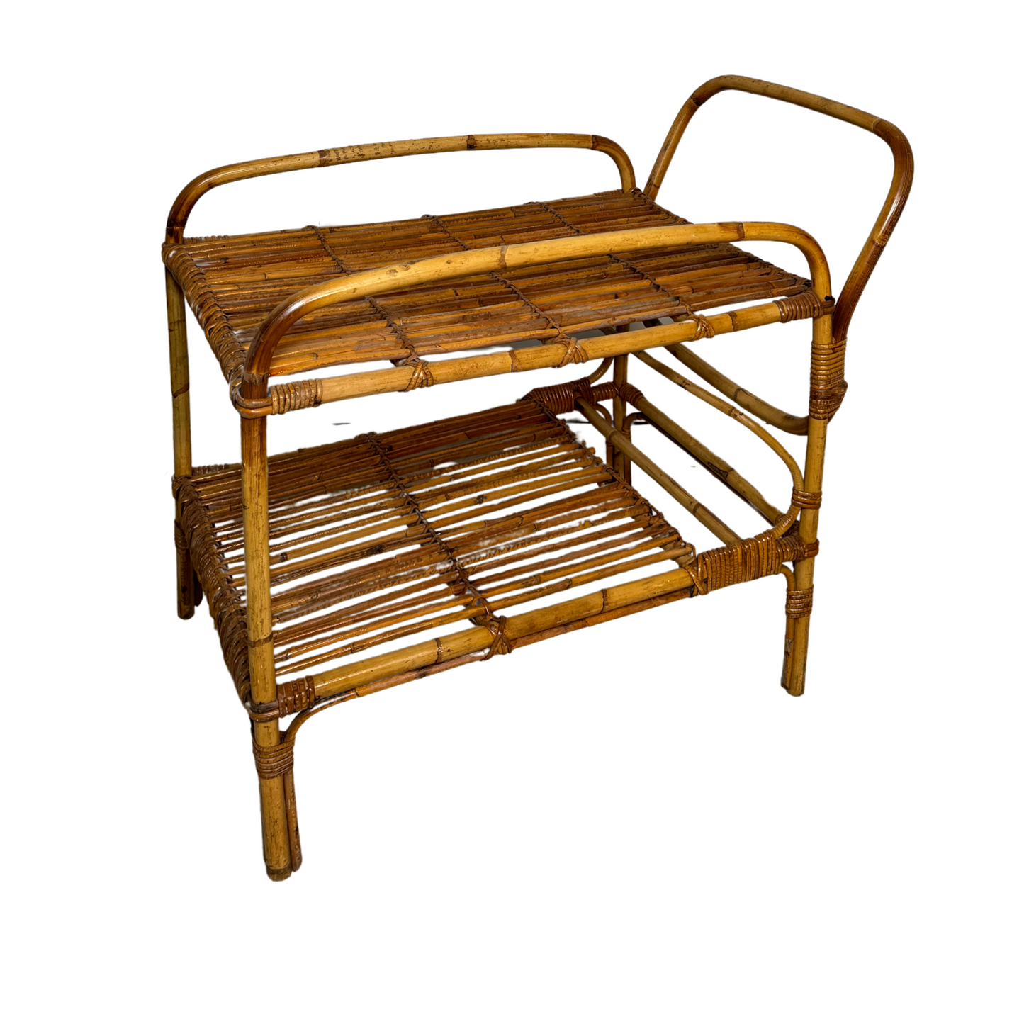 Wicker Bar Cart from Italy